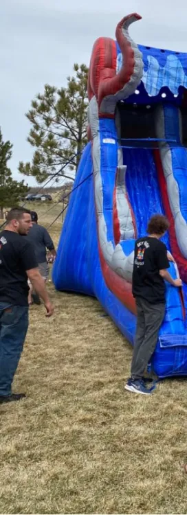 Bounce house operator
