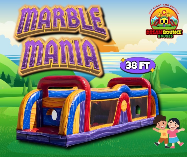 38ft Marble Mania Obstacle Course