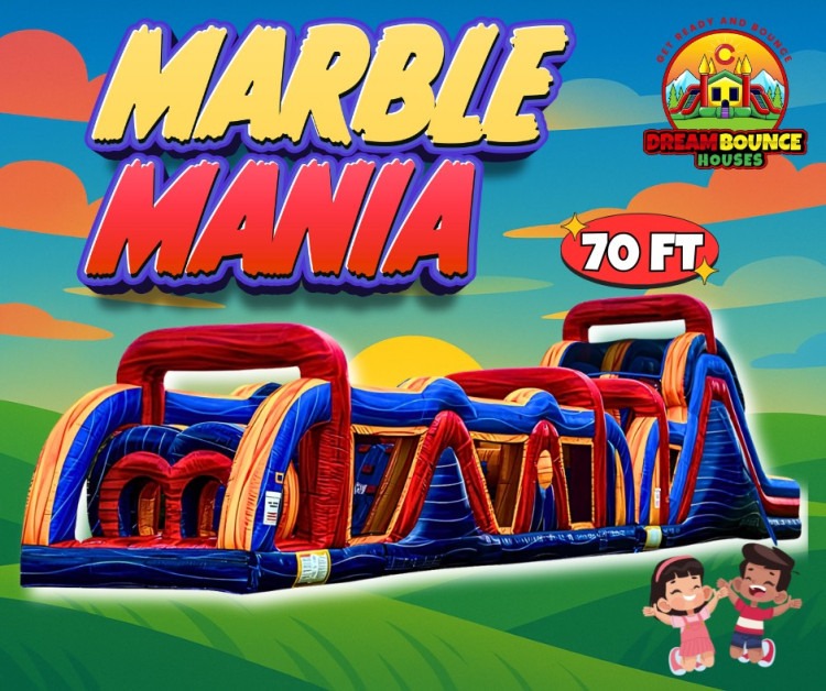 70ft Marble Mania Obstacle Course