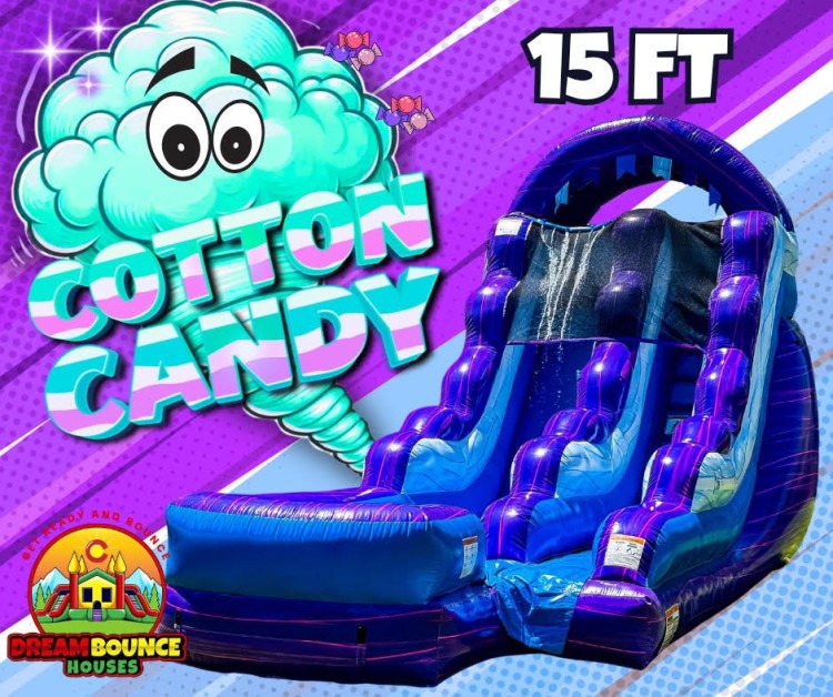 15' Cotton Candy WET/DRY Slide